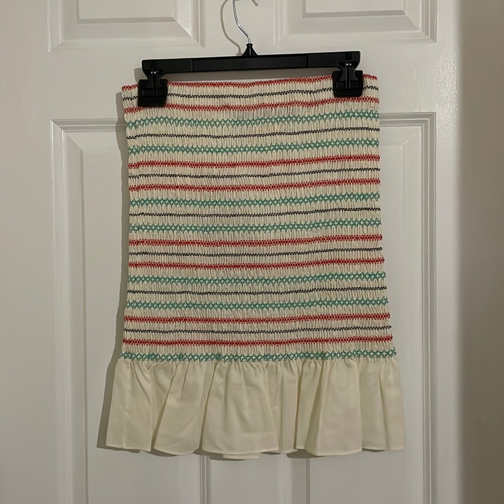 Opening Ceremony Colorful Smoked Skirt